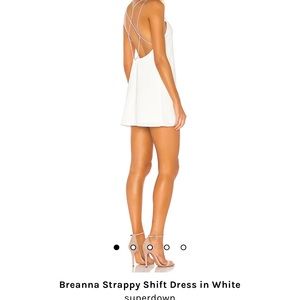 Unworn Strappy White Mini Shift Dress